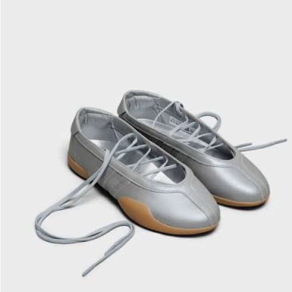 Silver Adidas Mei Ballet Sneakers